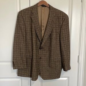Jos.A.Bank | Tan & Black Tweed Camel Hair Sports Coat | 50R